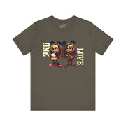 One Love Rasta Duo- Men's Bella T-Shirt