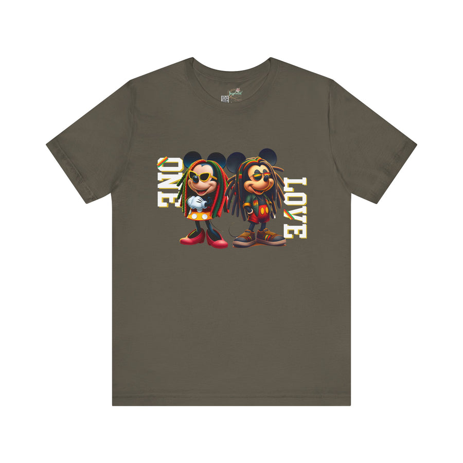 One Love Rasta Duo- Men's Bella T-Shirt