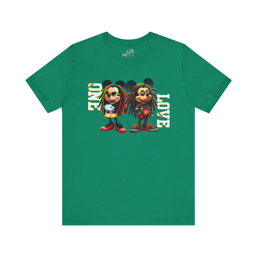 One Love Rasta Duo - Women's Bella Tee