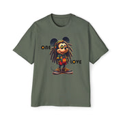 One Love  Reggae Kingman- Men's Heavy Oversized Tee
