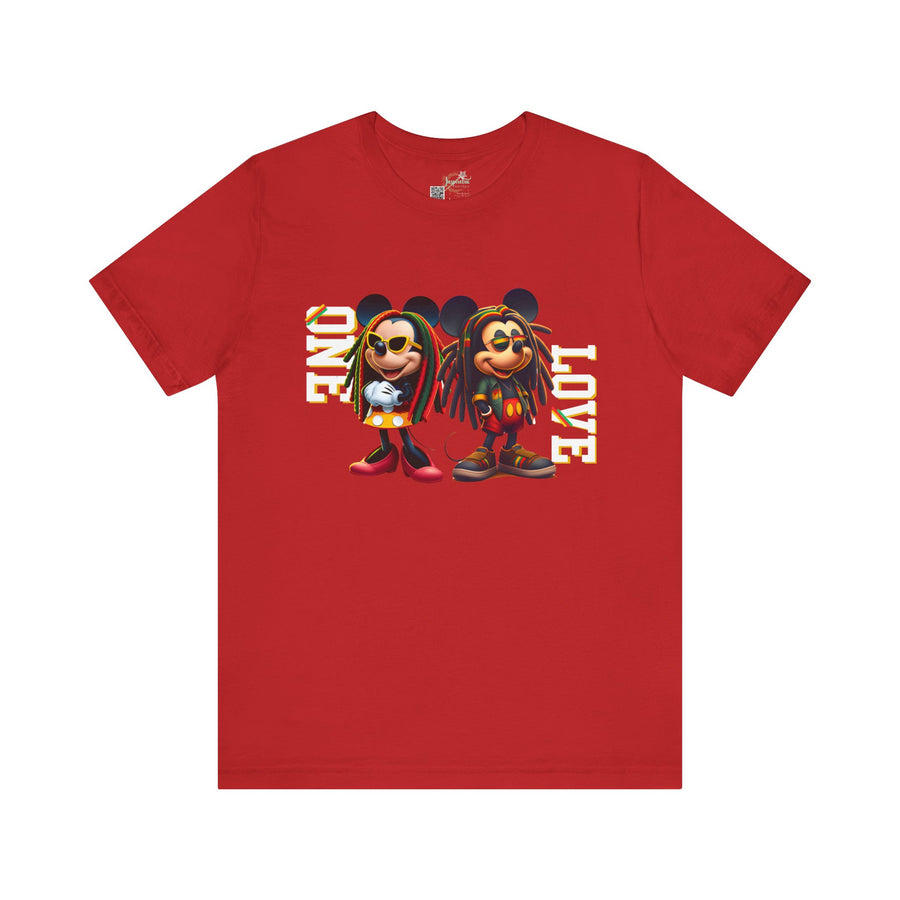 One Love Rasta Duo- Men's Bella T-Shirt