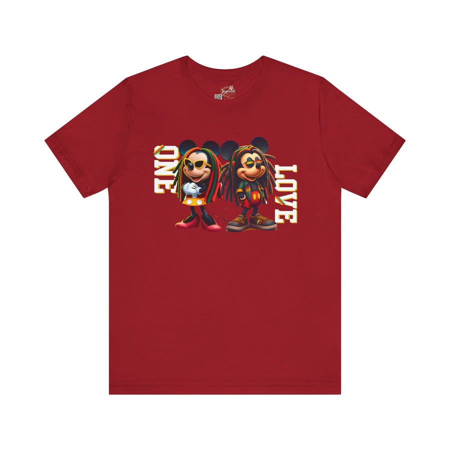 One Love Rasta Duo - Women's Bella Tee