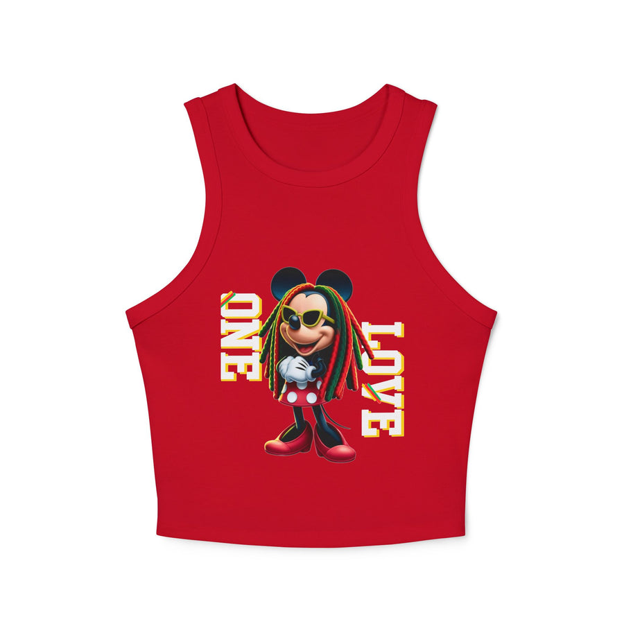 One Love Rasta Queen - Women's Racer Tank