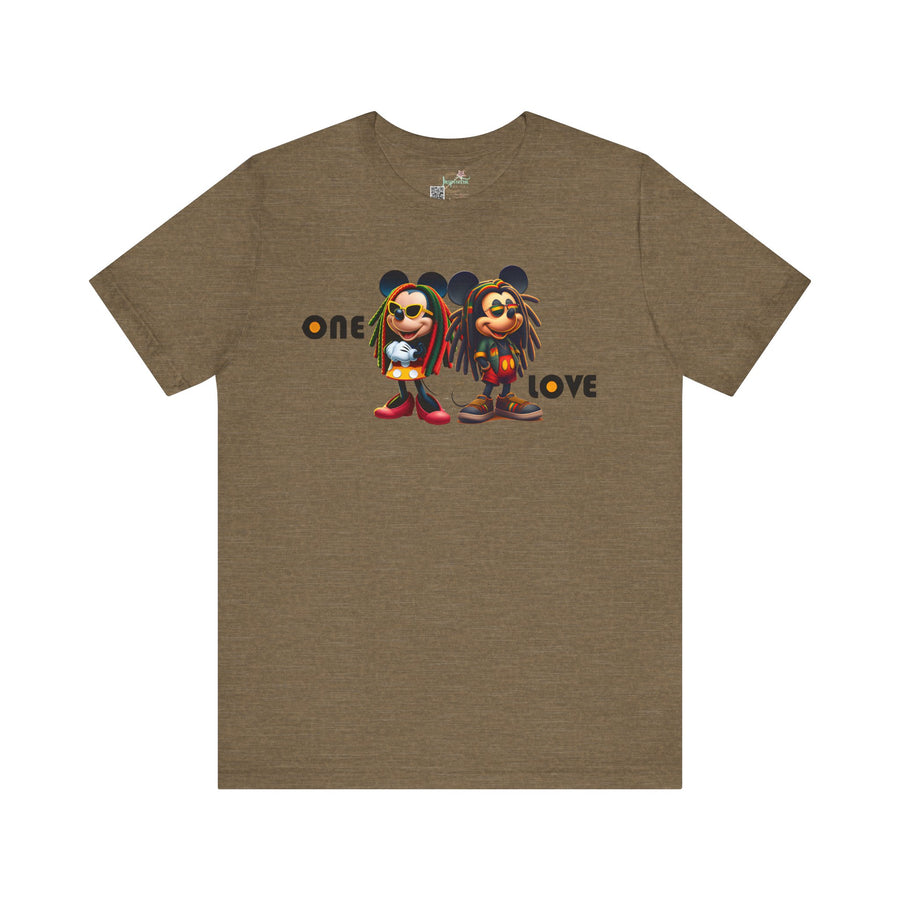 One Love Reggae Duo- Women's Bella Tee