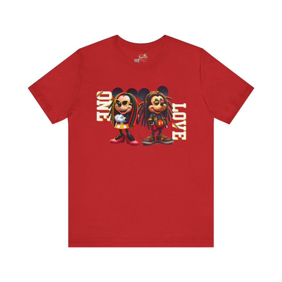 One Love Rasta Duo - Women's Bella Tee