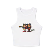 One Love Reggae Duo - Women's Racer Tank