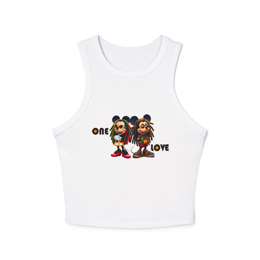 One Love Reggae Duo - Women's Racer Tank