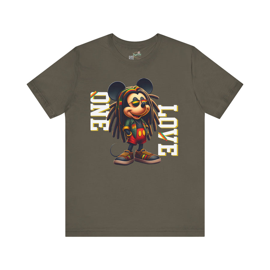 One Love Rasta Kingman- Men's Bella T-Shirt