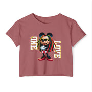 One Love Rasta Queen - Women's Crop Top