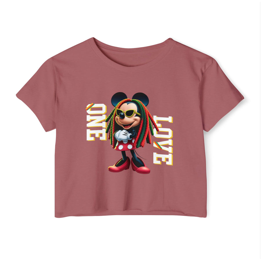 One Love Rasta Queen - Women's Crop Top