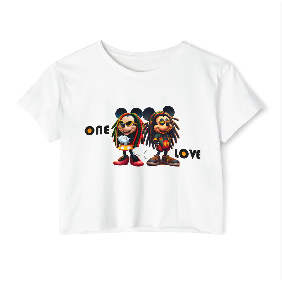 One Love Reggae Duo - Women's Crop Top