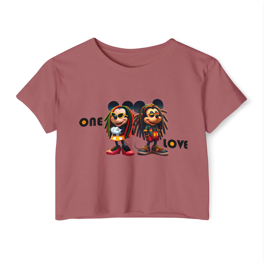 One Love Reggae Duo - Women's Crop Top