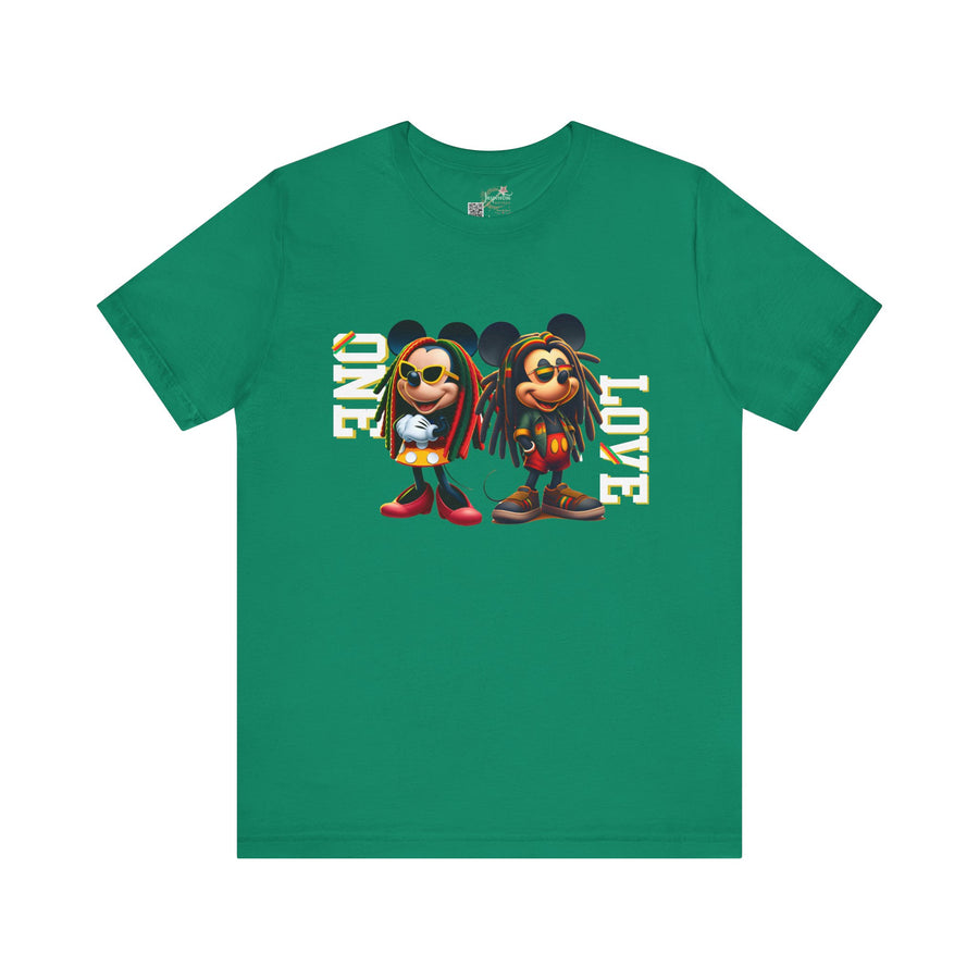 One Love Rasta Duo- Men's Bella T-Shirt