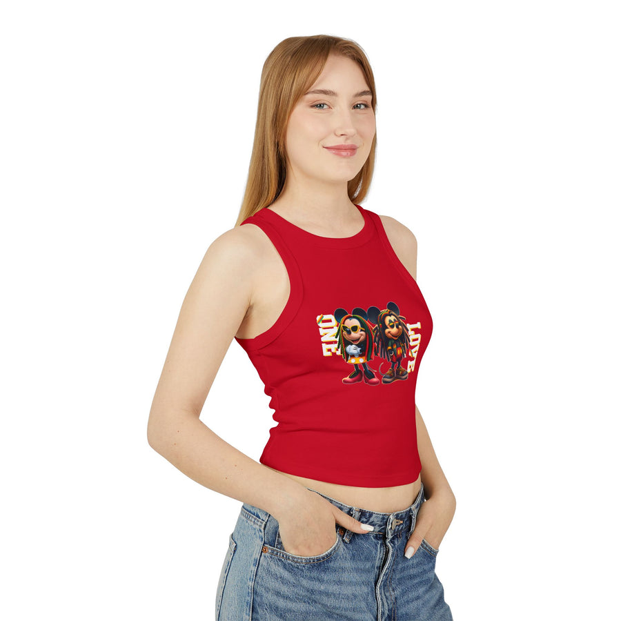 One Love Rasta Duo - Women's Racer Tank