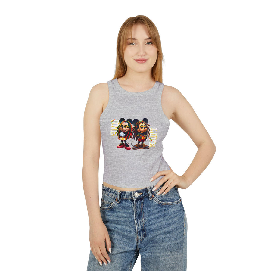 One Love Rasta Duo - Women's Racer Tank