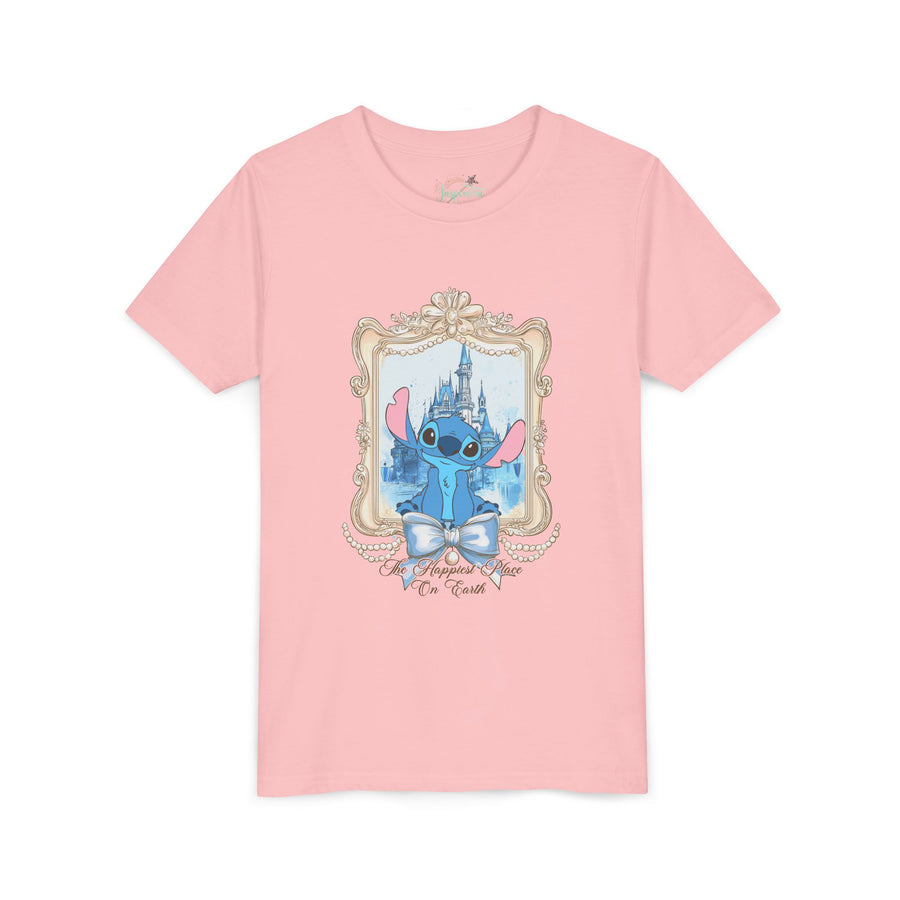 Stitch Coquette Castle - Youth  Tee
