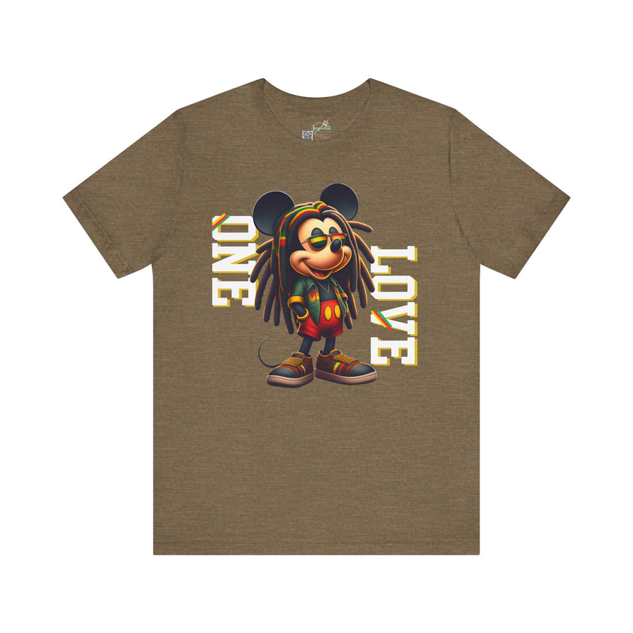 One Love Rasta Kingman- Men's Bella T-Shirt