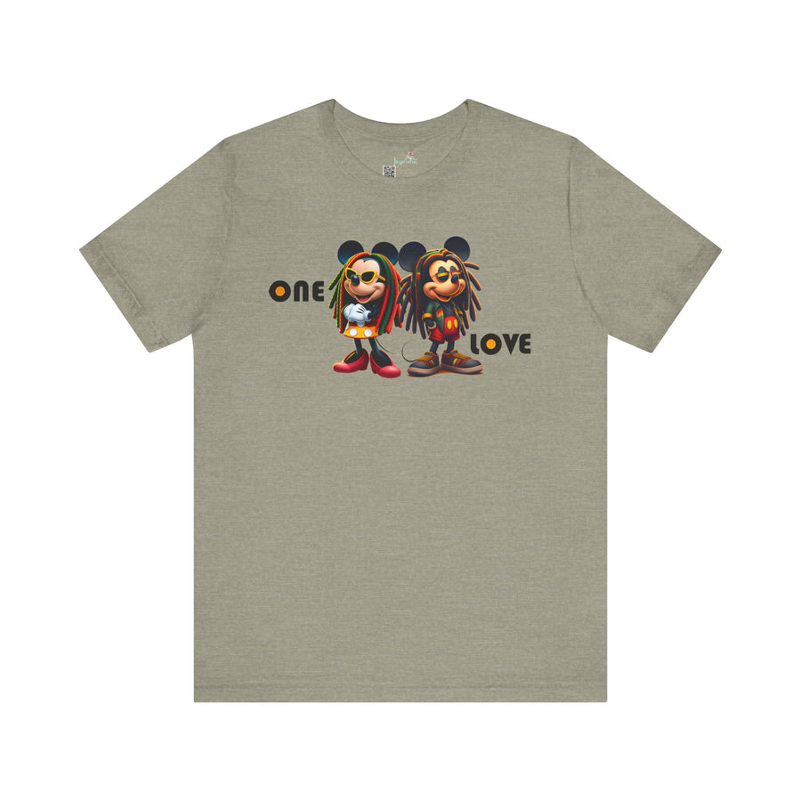 One Love Reggae Duo- Women's Bella Tee