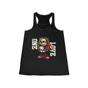 One Love Rasta Queen - Women's Bella Flowy Racerback Tank Top