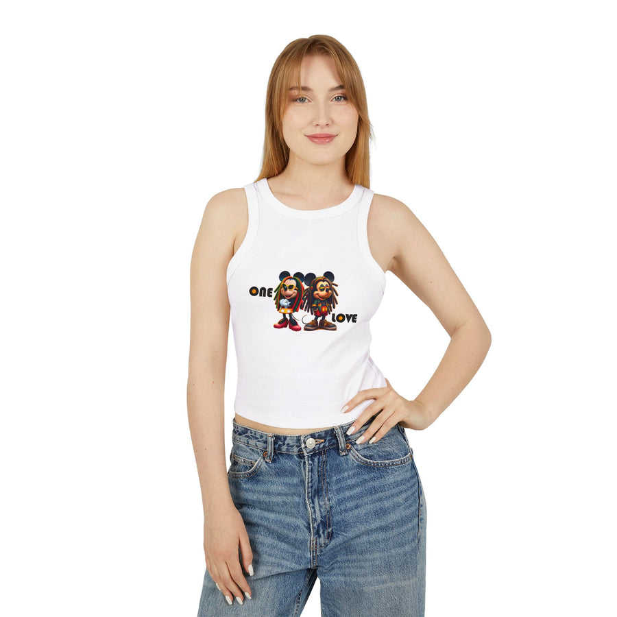 One Love Reggae Duo - Women's Racer Tank
