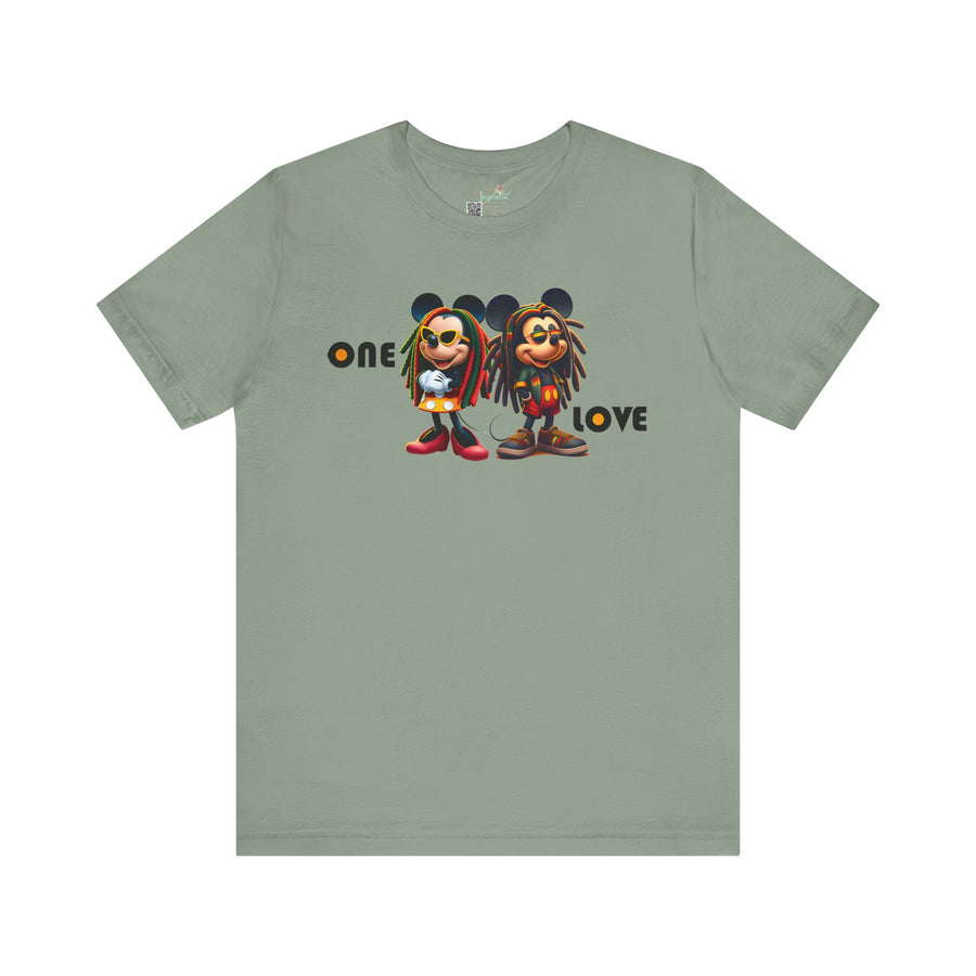 One Love Reggae Duo- Women's Bella Tee
