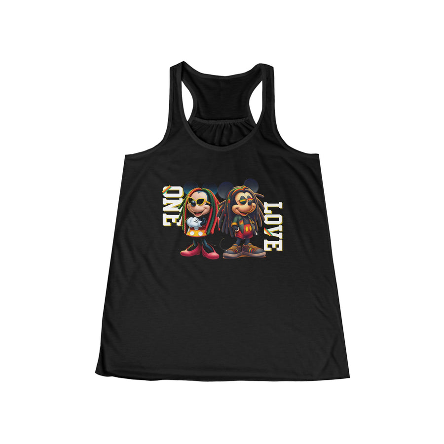 One Love Rasta Duo - Women's Bella Flowy Racerback Tank Top
